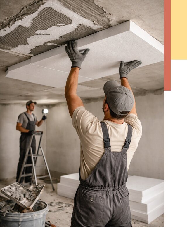 Утепление потолка пенопластом в Благовещенске от 4571 руб/м2 — недорого и быстро | ОТДЕЛОЧНИК-Бгн